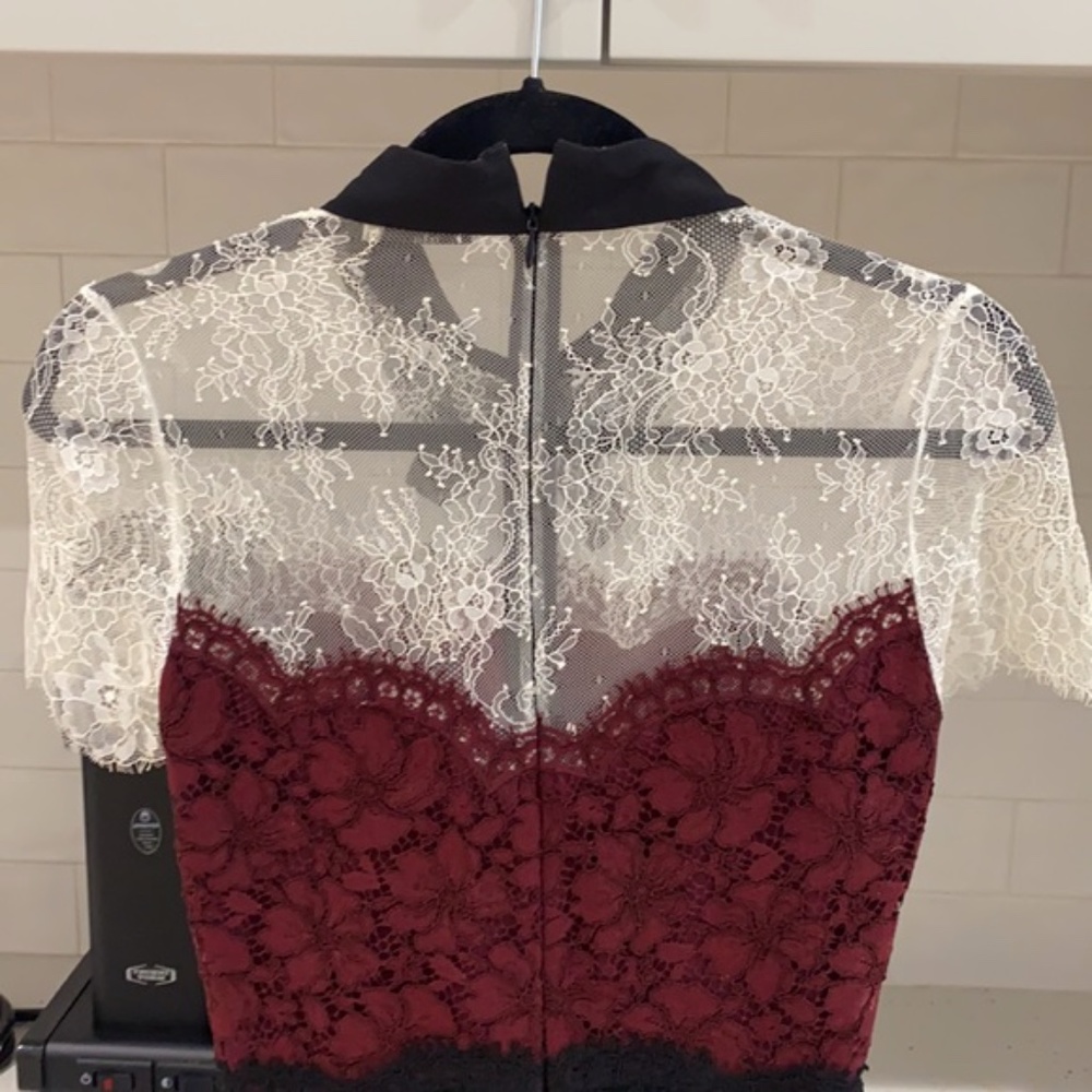 New Sandro Rozen Black Lace Dress - Picture 10 of 11